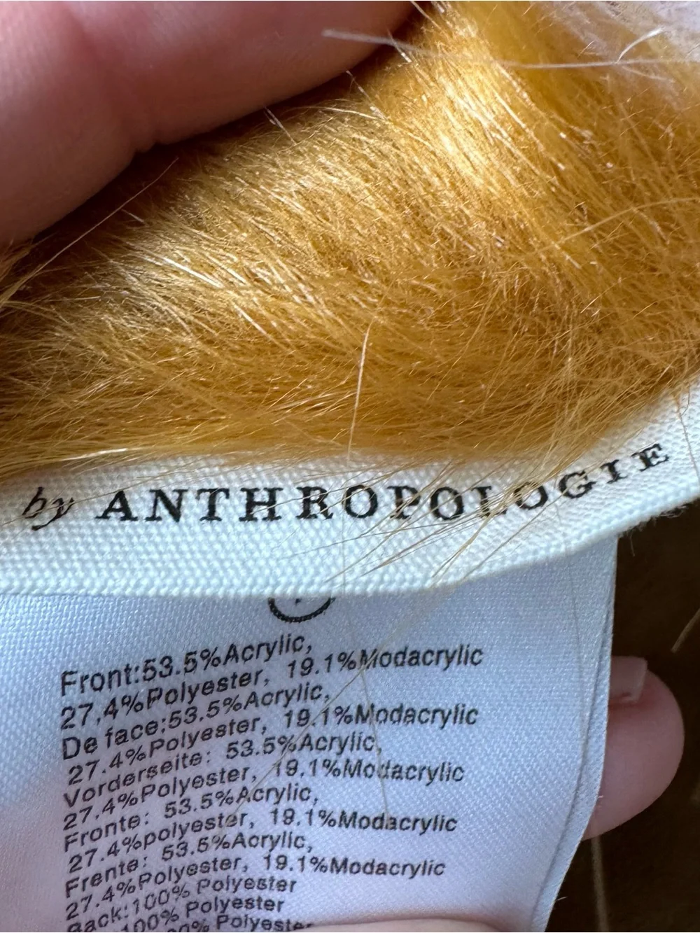 Anthropologie Fauna Faux Fur Throw Blanket in Pink and Gold